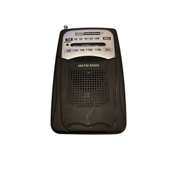 Living Solutions Am Fm Pocket Radio Atc 2734 Item C17H2734 Tested Audio Music - Picture 1 of 12